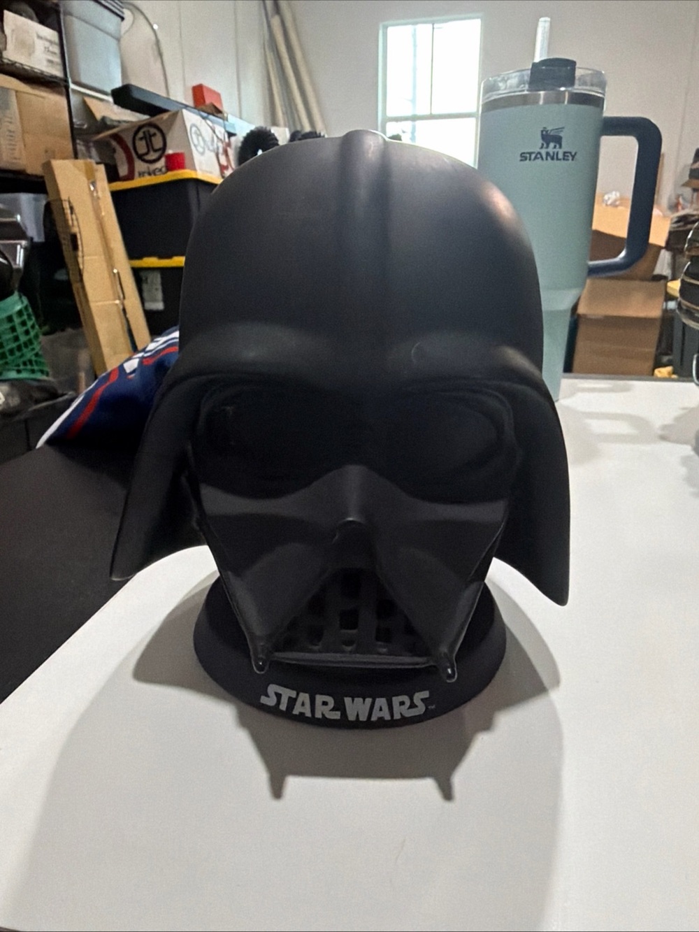 Star Wars Darth Vader Helmet VR/Display - Black with XL T-Shirt NEW